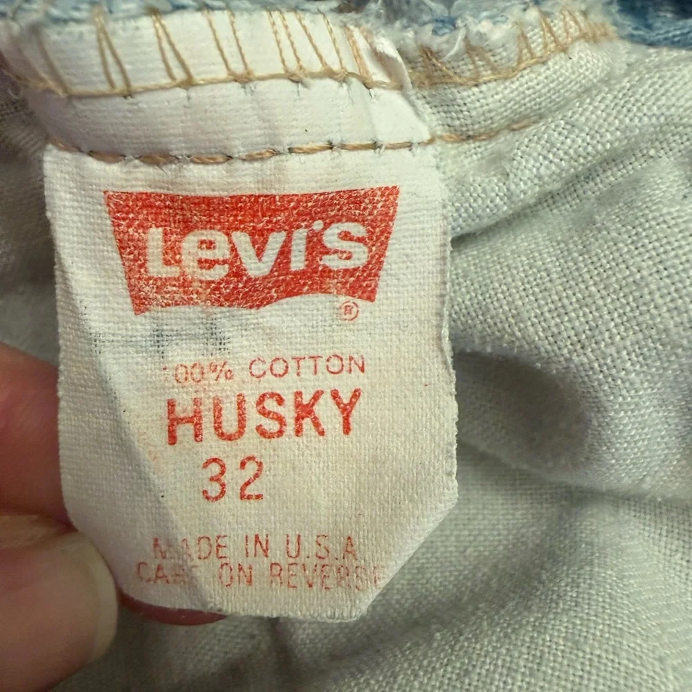 Vintage Orange Tab Levi's Men's Acid Wash Straight Jeans